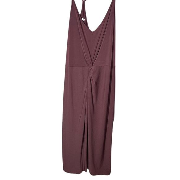 Maurices Racer Back Faux Wrap Midi Knot Front V Neck Strappy Dress Size 2X - Picture 3 of 5